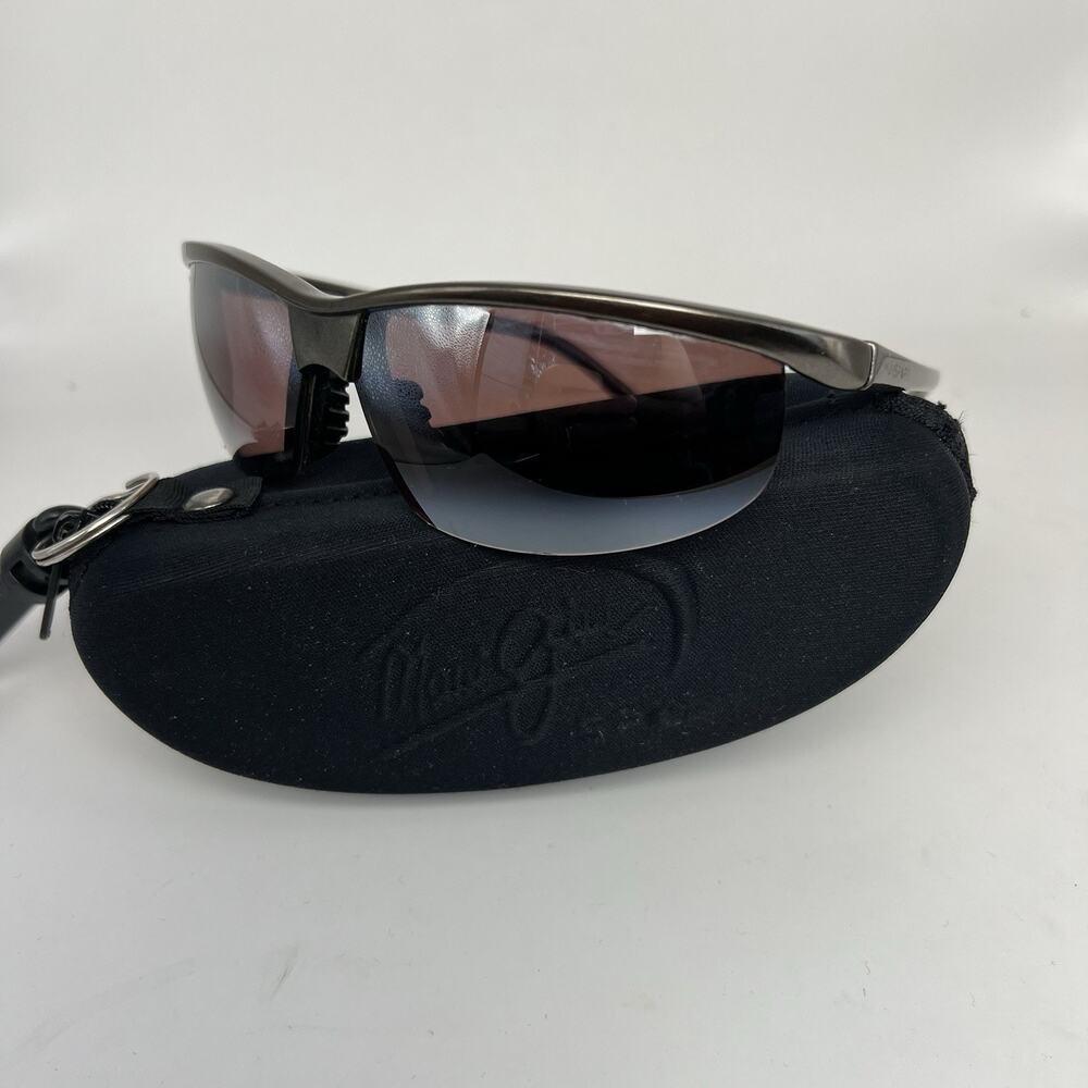 Maui Jim Sport Sunglasses MJ402-14 Bronze W/Gray Lens + Zipper Hard Case